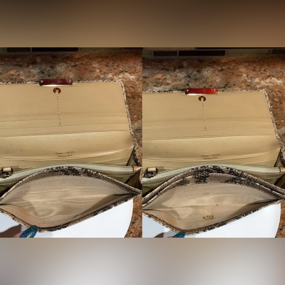 Jimmy Choo Python Embossed Leather Continental Wallet 😍🔥 - Picture 14 of 17